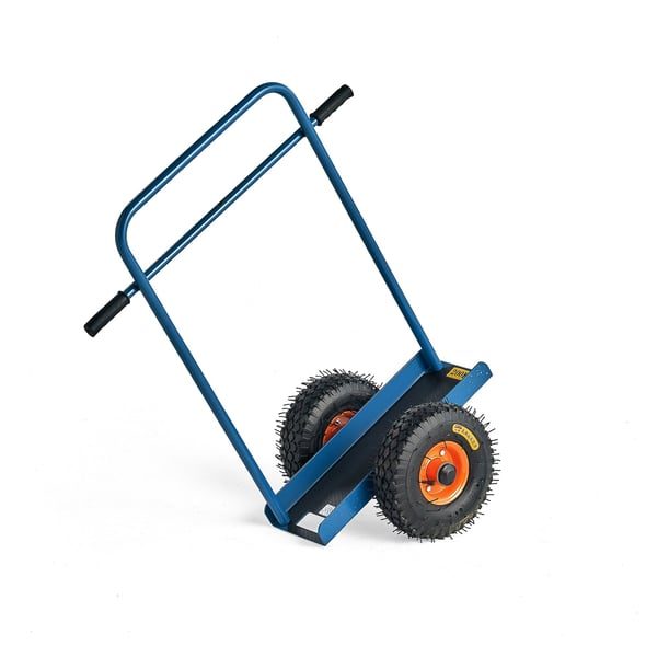 Plattenwagen mit Griff, Luftgummiräder, TK 200kg – Bild 2