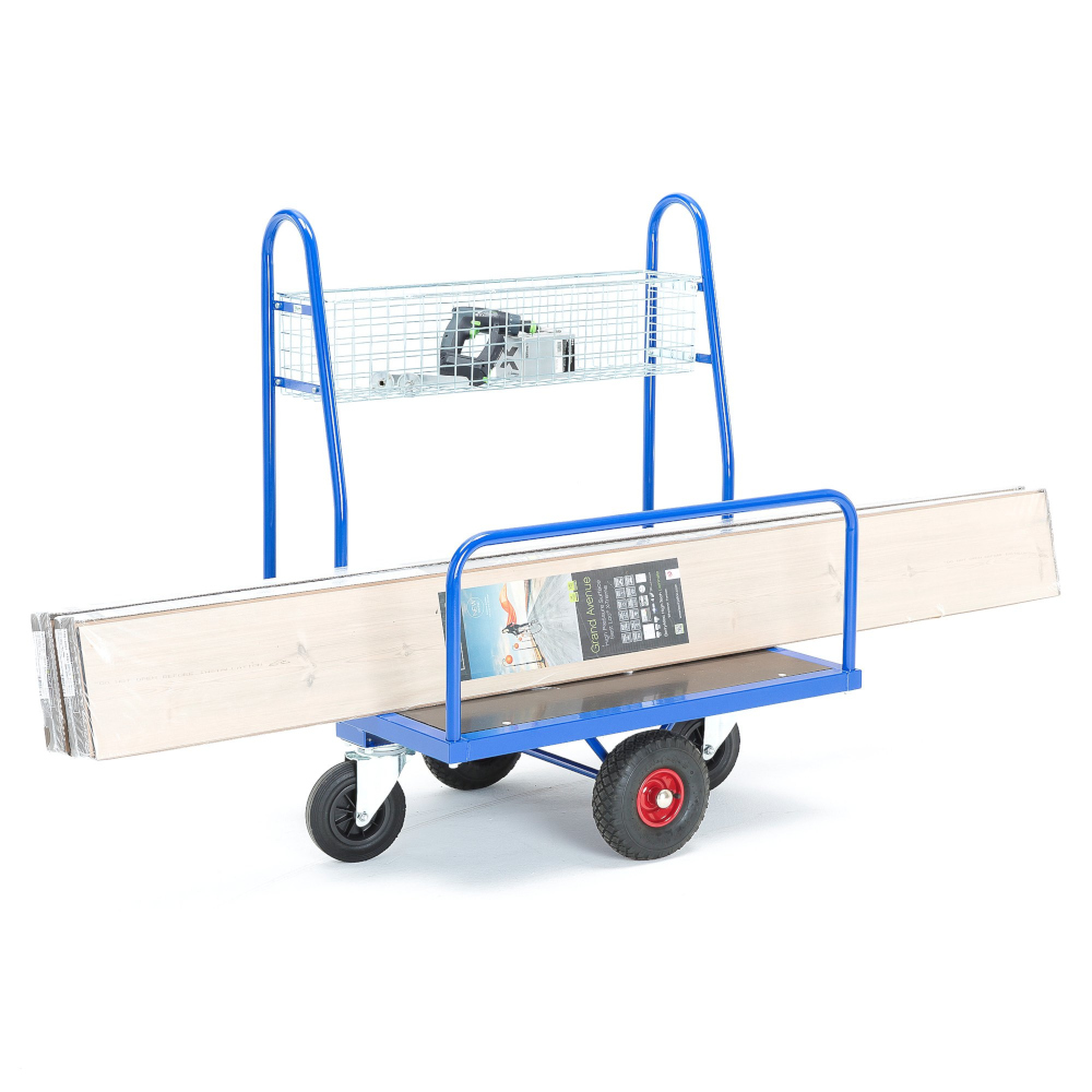 Plattenwagen mit Korb, TK 500 kg – Bild 2