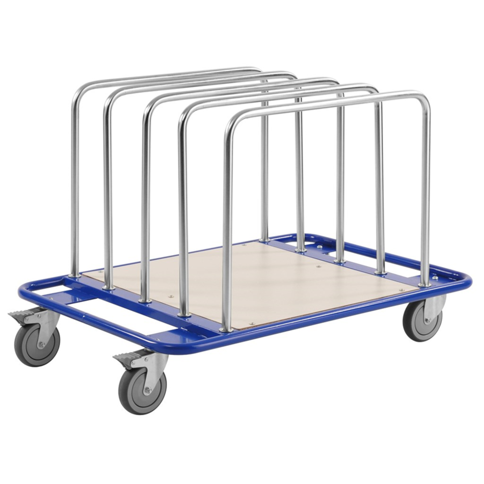 Plattenwagen mit 5 Rohrbügel, für leichte Plattenware, Kongamek